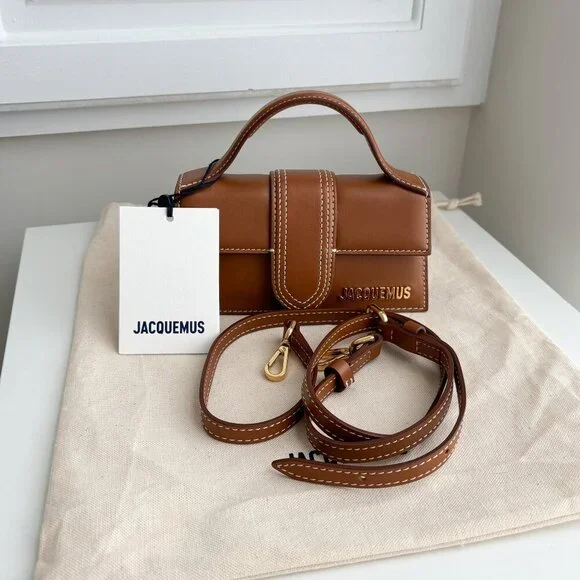 NWT Brand New $775 Jacquemus Le Bambino leather handbag crossbody bag - Picture 3 of 6